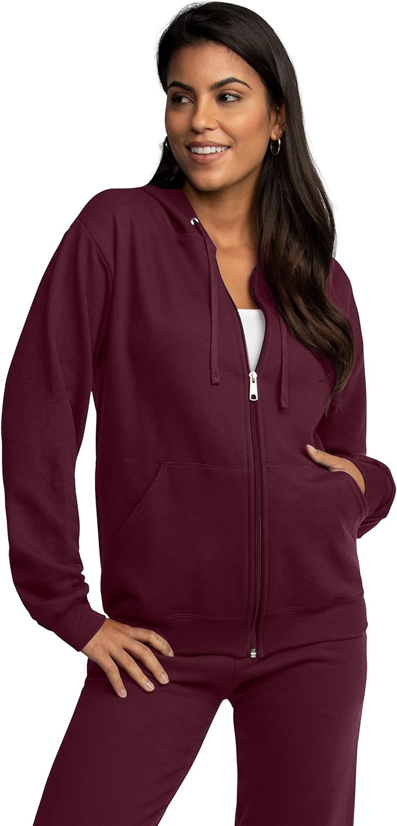 Unisex Adult Eversoft Fleece Full Zip Hoodie Sweatshirt