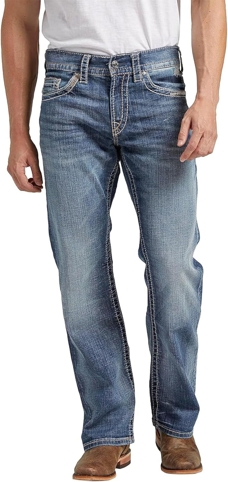 Men'S Zac Relaxed Fit Straight Leg Jeans